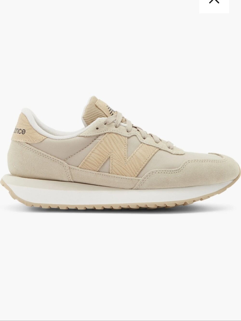 New Balance 237 Women's Cream & Tan Retro Runner Sneakers